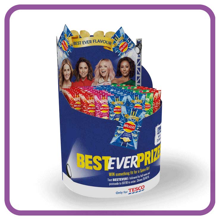Dump Bin POS Display for Crisps