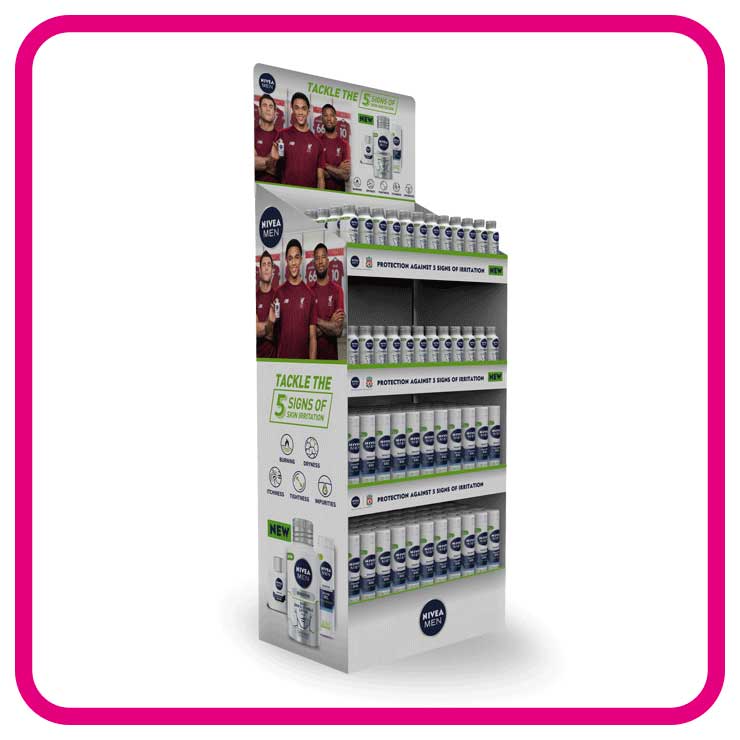 Free Standing Display Unit (FSDU) for beauty products