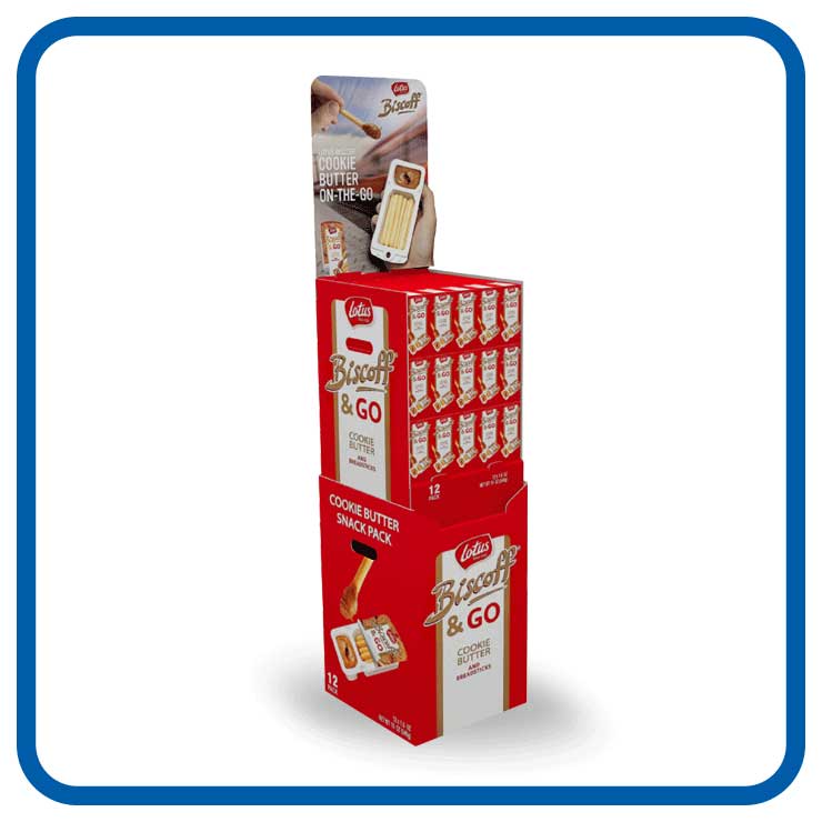 Merchandising Unit (MU) POS Display for Biscuits