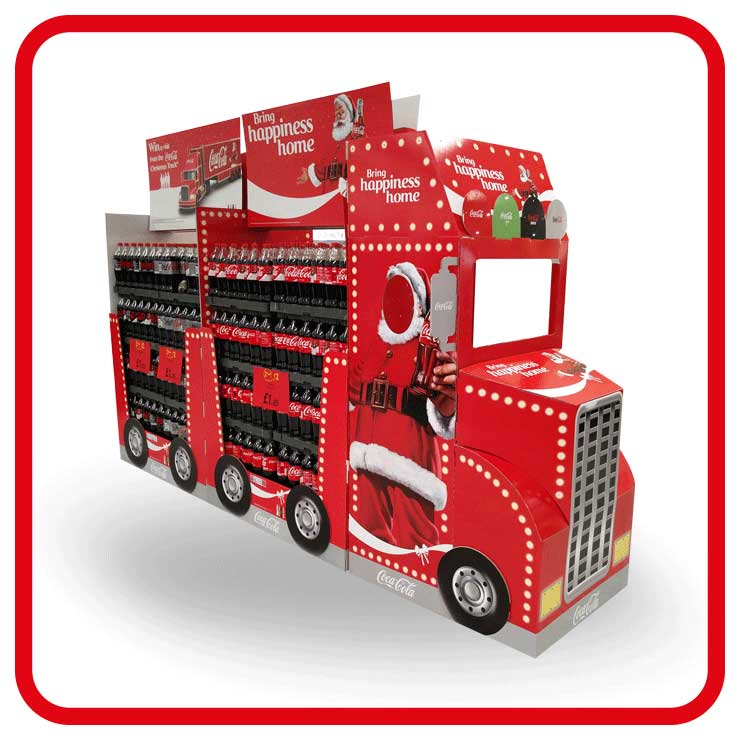 Retail Theatre Front of Store Display for Drinks